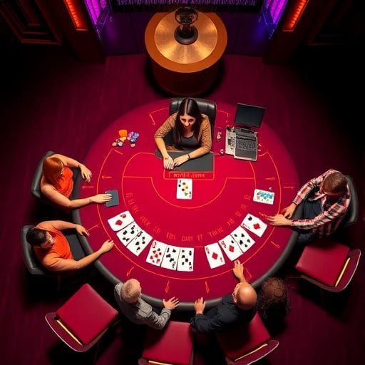 Spadegaming live-dealer studio setup with multiple camera angles